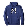 Creative Bold Marker Letter M - Cow Pattern Design Pullover