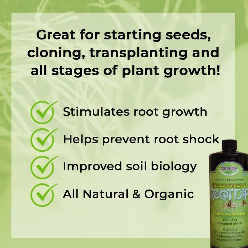 Microbe Life Hydroponics Premium Foliar Spray & Root Dip for