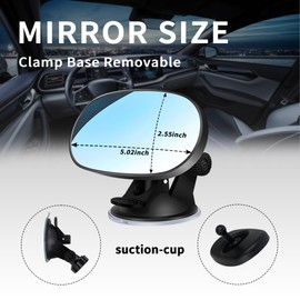 360° Adjustable Baby Car Mirror,HD Suction-Cup Style Car Seat Mirror for Baby Rear Facing,Carseat Mirrors Rear Facing Essential Interior Car Accessories Fit for Cars SUVs (Suction Cup)
