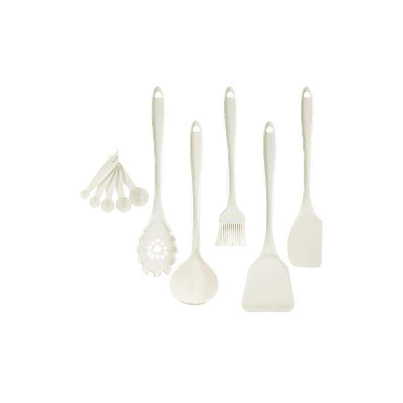 Ganiza Cooking Utensils for Nonstick Cookware, 10pcs, Solid Turner, Soup