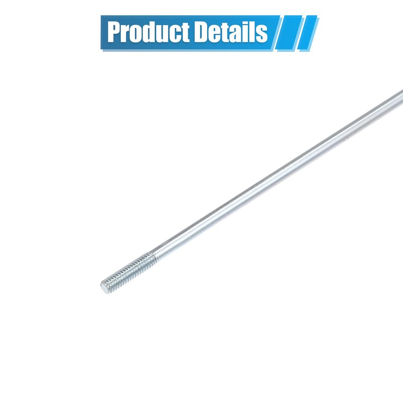 X AUTOHAUX 24pcs 13G J Bend Bike Galvanized Spokes 11.34"