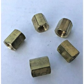 AGS 3/16 Brake Line Union Inverted Flare 3/8-24 Brass Thread BLU-3 BLU-3B BLU-3C 5pc