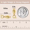 OHINGLT Strong Magnetic Necklace Clasps and Closures,Gold and Silver Plated