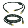 7.5m SunshineTronic Blackline Subwoofer Cable + Subwoofer Y Adapter