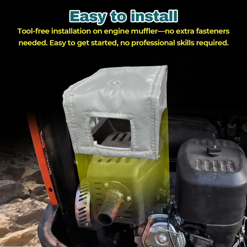 Muffler Blanket Fit For Chinese Mini Excavator Skid Steer Rato