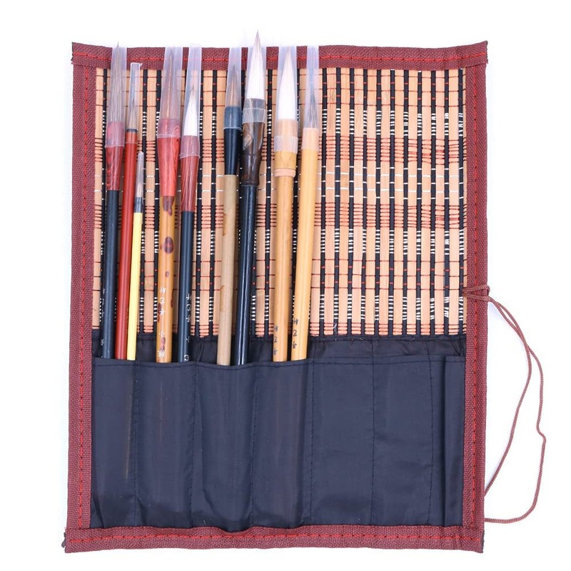 CENPEK 9 Piece Set Excellent Chinese Calligraphy Brush Kanji Japanese
