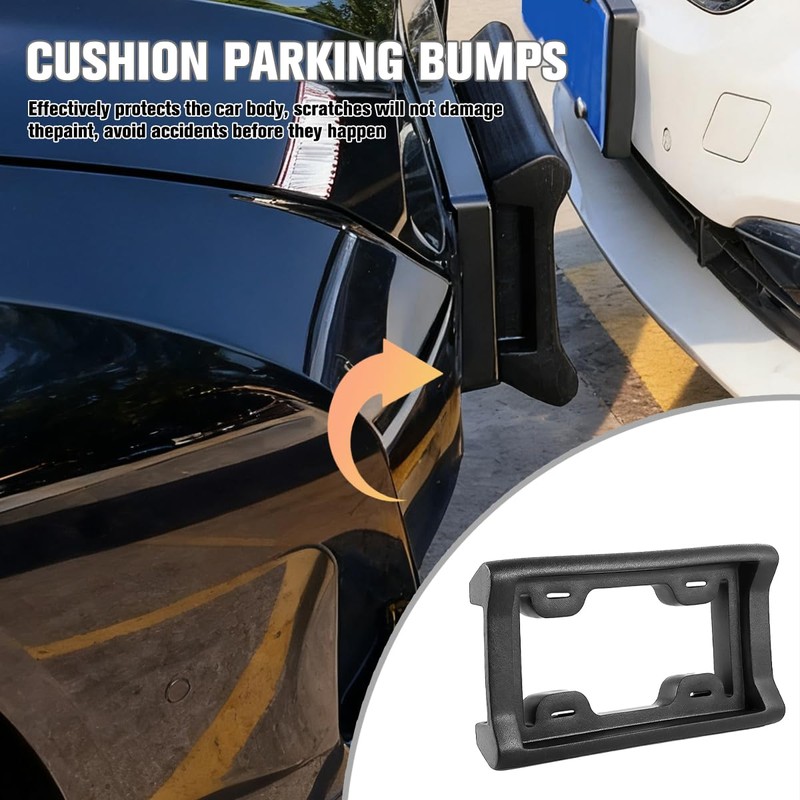 Zpana Car License Plate Bumper Guard, Rattle Proof License Plate