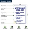 After Hour Drop Off Remove Envelope From Box Sign, 10x7
