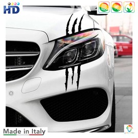 GamesMonkey® - 2 Pcs Monster Claw Scratch Stickers Monster Scratch Car Stickers, Claw Marks Sticker, Car Decoration Decals, Strong Adhesiveness, Easy to Paste (Camouflage Green)