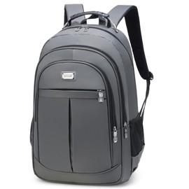 ORILOOSEN Large capacity laptop backpack, travel laptop backpack,leisure backpack, college backpack，Steel wire reinforced handle, strong waterproof fabric (Grey)