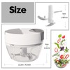 Ourokhome Vegetable Chopper Manual Food Processor, Kitchen Mini Portable Hand