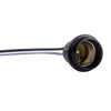 Follite Black Pigtail Temporary Light Socket (5 Pack 14AWG)