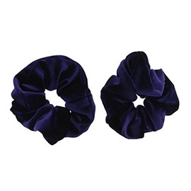 Zac's Alter Ego Pair of Luxurious Velvet Hair Scrunchies - Variety of Colours