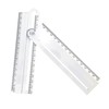 Operitacx 3 Pcs Rotatable Arc Measuring Tool Multi Angle Ruler