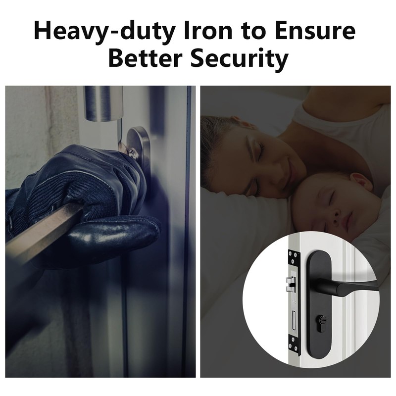 Door Latch Guard Stainless Steels Home Security Door Lock Plate