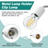 Desk Clip Lamp Holder, Clip on Light with Metal Clip
