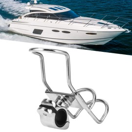 Akozon Fishing Rod Stand, Fishing Rod Stand, Boat Fishing Rod Clip, Boat Rod Stand, Fishing Rod Stand, Rod Holder, Support Base, Stainless Steel, Marine Hardware