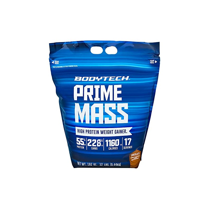 BODYTECH Prime Mass- Chocolate (12 lbs./17 Servings)