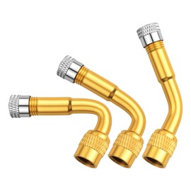 3 Stück Ventilverlängerung, Reifenventilverlängerung Winkelventil, Ventilverlängerung Autoventil, 90 & 135 & 45 Grad Flexible Gummi Kupfer Ventiladapter Autoventil für Auto Motorrad Fahrrad Scooter