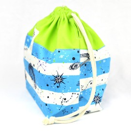 M Drawstring Bag, Made in Japan, Handmade for Kindergarten Commute to School Entrance Preparation, School Entrance Goods, Lunch Box Holder, Drawstring Bag, Drawstring Bag, Lunch Bag, Drawstring Bag,