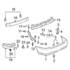Rexka 15pcs Front & Rear Bumper Clips for Toyota 76853-10010