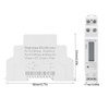 Digital LCD Single Phase Din Rail 5-20A Electronic Energy KWh