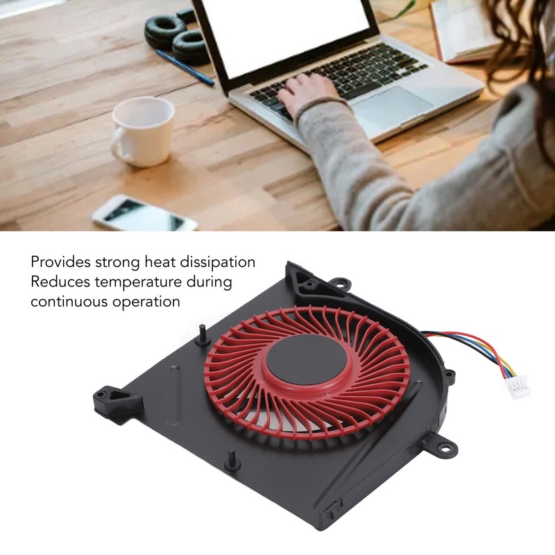 CPU Cooling Fan 4 Pin Power Connector Replacement Laptop CPU