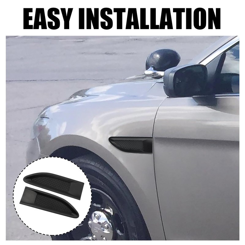 JERBOR 2PCS Car Side Vents for Ford Taurus 2013-2019, Decorative