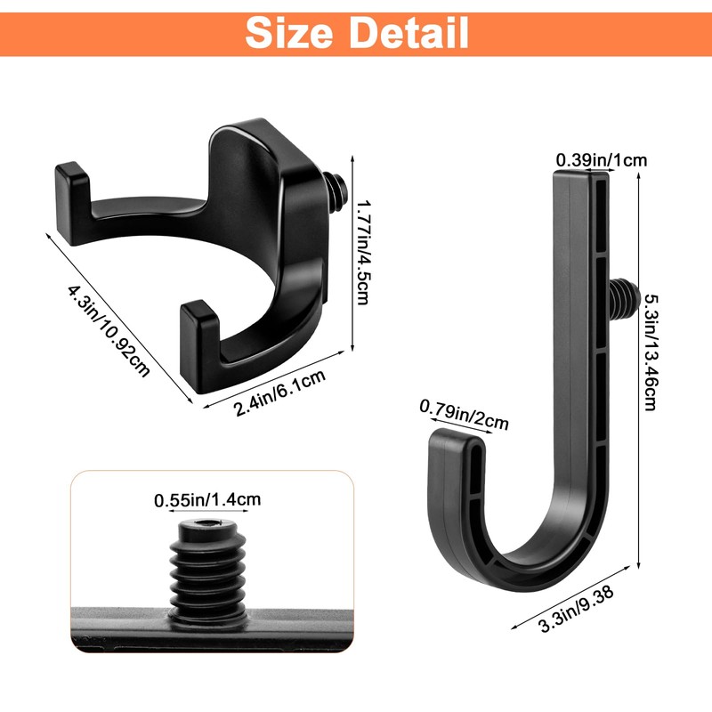YSSPPOY 6 Packs Storage Shed Hooks Compatible with Suncast/Craftsman Shed,