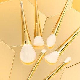 DUcare Brochas de Maquillaje 15Pcs Juego de Brochas de Maquillaje Con Soporte Base de Polvo Sintético Premium, Contorno, Colorete, Corrector, Sombra de Ojos, Delineador de Mezcla, Kit de Brochas de Ma