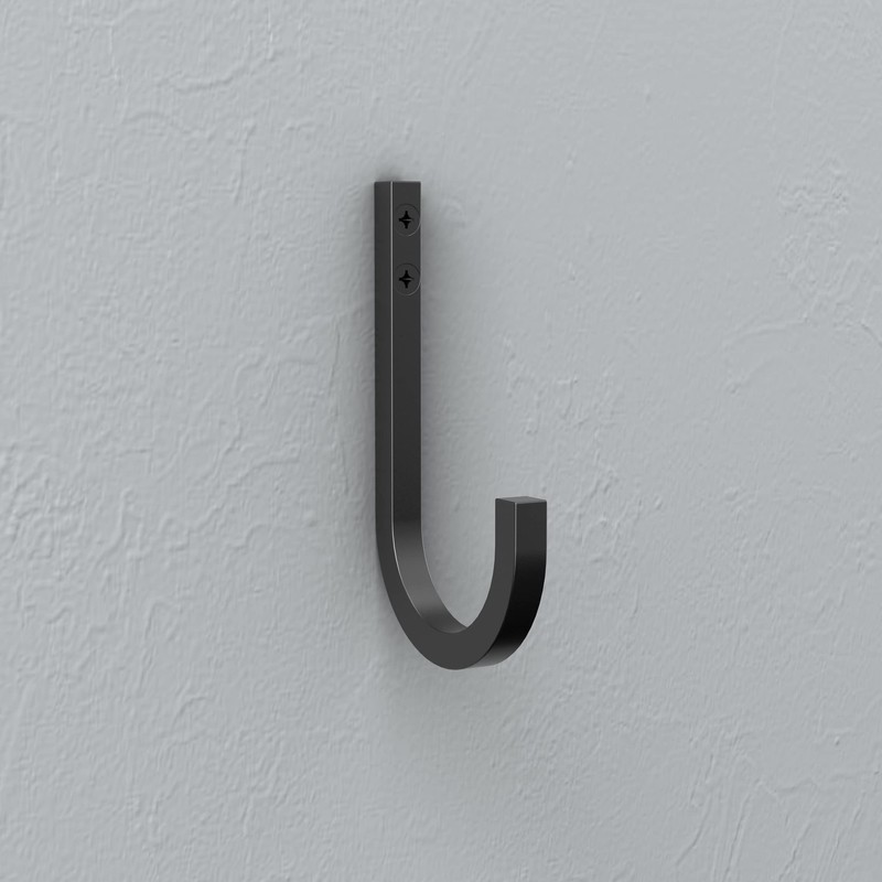 National Hardware N337-903 Reed Multi-Purpose Hook, 4", Matte Black