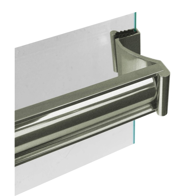 Gordon Glass Brushed Nickel Sliding Frameless Shower Door Single Towel
