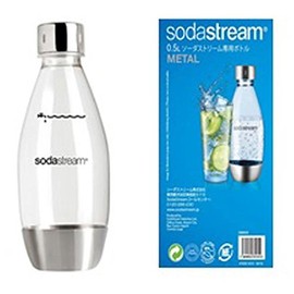 Sodastream SSB0025 Fuse Bottle, 16.9 fl oz (500 ml), Metal