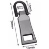 2 Pcs Zipper Replacement Jumper Pull Tab Fastener Pulls Repair