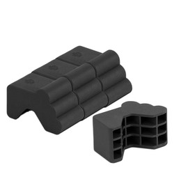 BigDean 4 x Flower Pot Feet Anthracite Plant Pot Saucer Extra Sturdy Plastic Feet