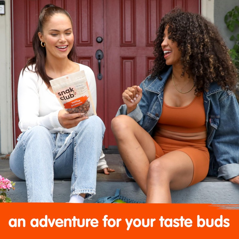 Snak Club Toffee Peanuts, Candied Peanuts with Praline Coat and