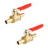 Aopin Ball Valve Brass 8mm / 3/10" Hose Barb x