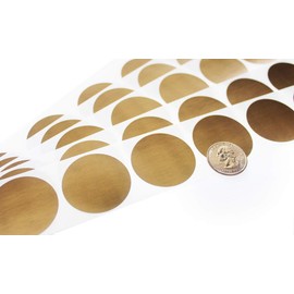 My Scratch Offs 1.5 Inch Gold Round Scratch Off Sticker Labels - 100 Pack