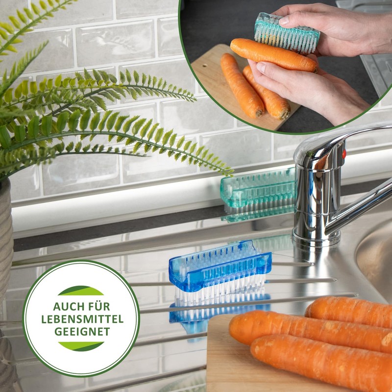 Robin Goods® 3 x Hand Wash Brush - Plastic Nail