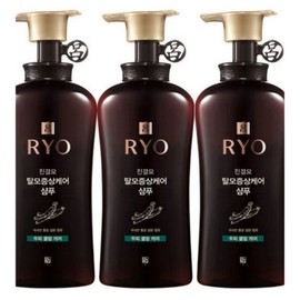 ryo Ryeo Jingyeolmo Hair Loss Symptom Care Shampoo Scalp Cooling Care 490ml 3 Bottles, 1 Set / 려 진결모 탈모증상케어 샴푸 두피쿨링케어 490ml 3개, 1세트