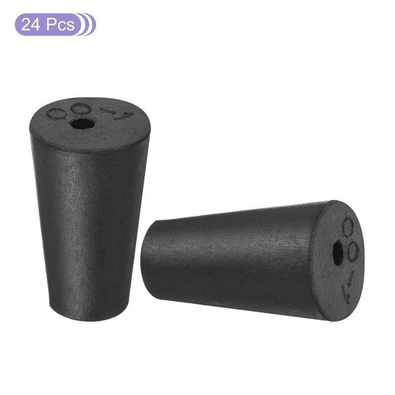 MECCANIXITY Rubber Tapered Plug 10mm to 15mm Solid Test Tubes