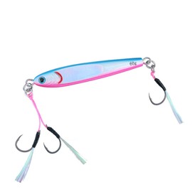 Daiwa TG Bait SLJ Metal Jig, 2.1 oz (60 g), Adel Flash Blue Pin