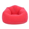 Inflatable Lounge Chair Flocking PVC Portable Folding Blow Up Sofa