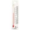 Shinwa Sokutei 48705 Petite Thermometer, Square, White, 4.7 inches (12