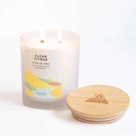 Clean Citrus - Organic & Vegan, Luxury Scented Candles. Hand Poured in Loch Lomond, Scotland (+8 Scent Options) 760g