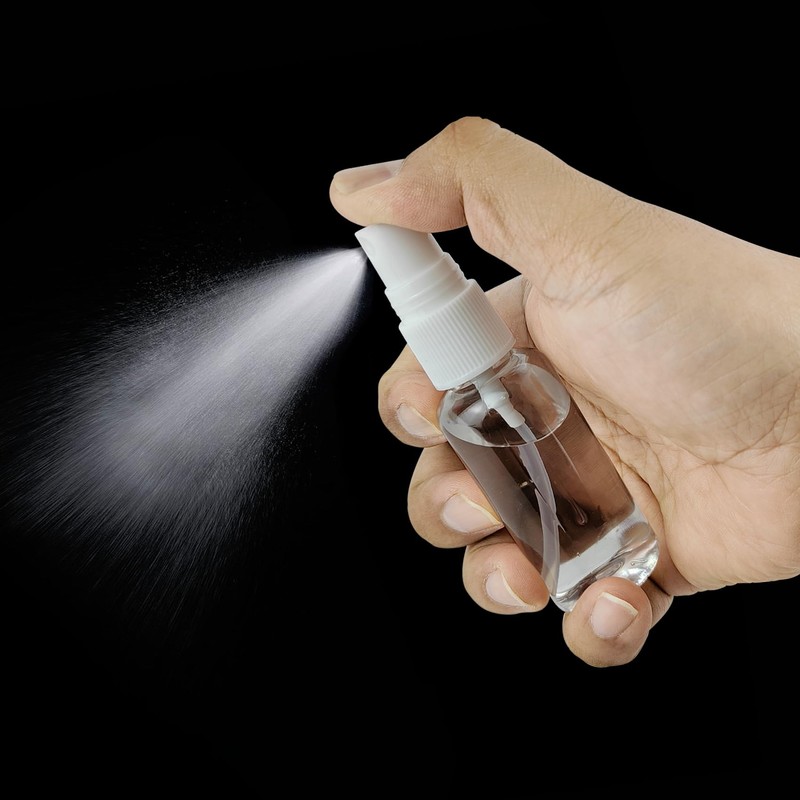 CHTUGEM 2 Pcs Spray Bottle,1oz/30ml Mini Empty Travel Bottles, Fine