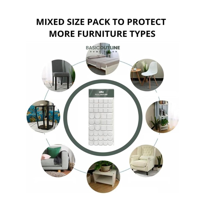 Eva Rubber Furniture Pads miltipack 276 PCS set Non-Slip Floor