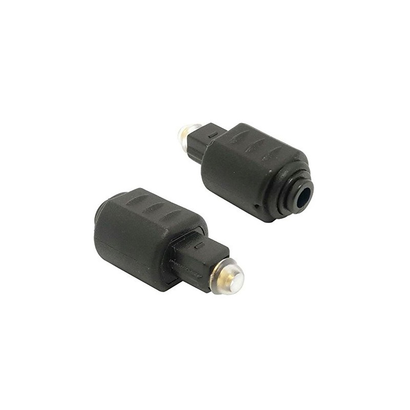 REY Mini Toslink Female to Toslink Male Optical Fiber Digital