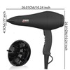 JINRI Hair Dryer, 1875W, 3 Heat & 2 Speed, with