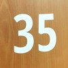 600 Pieces, 50mm - Number Stickers, Waterproof Vinyl Stick On